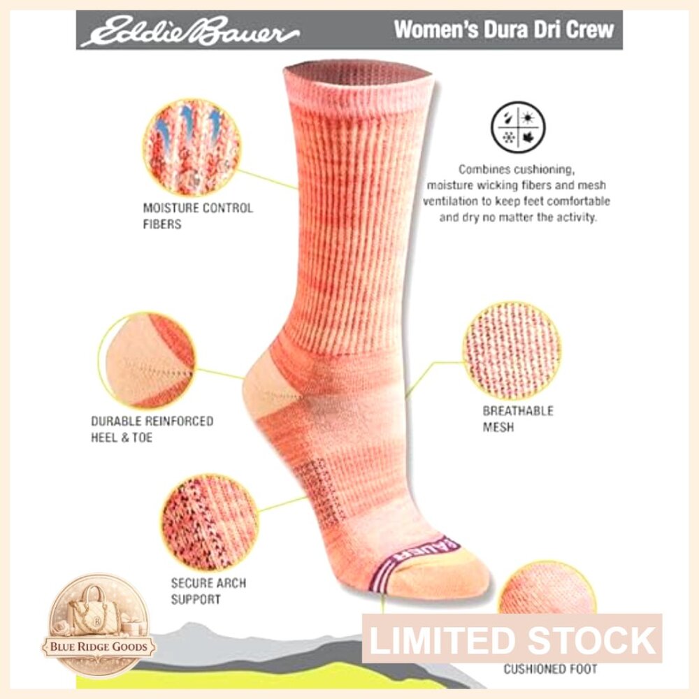 Crew Socks Moisture Control Arch Support Cushione… - image 4